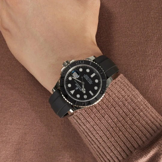 Yacht-Master 42 226659 White Gold Black Dial Watch
