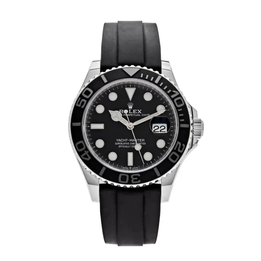 Yacht-Master 42 226659 White Gold Black Dial Watch