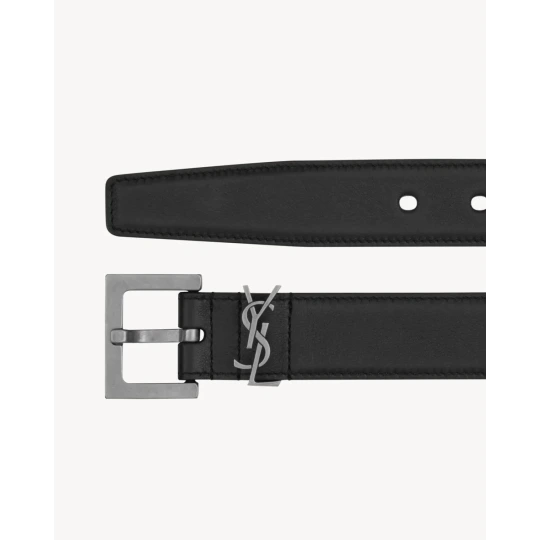 Cassandre Thin Belt in Smooth Leather