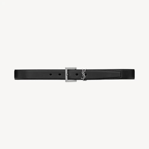 Cassandre Thin Belt in Smooth Leather