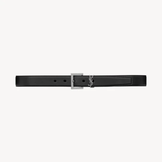 Cassandre Thin Belt in Smooth Leather