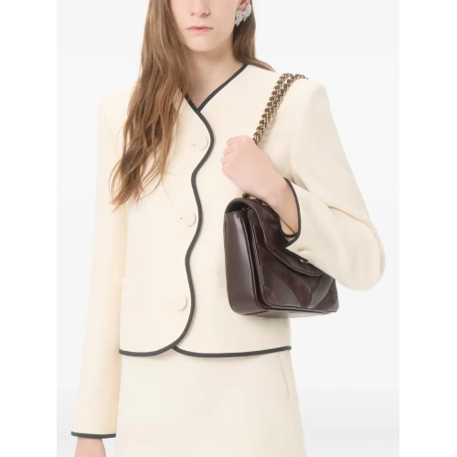 Crepe Couture scalloped blazer