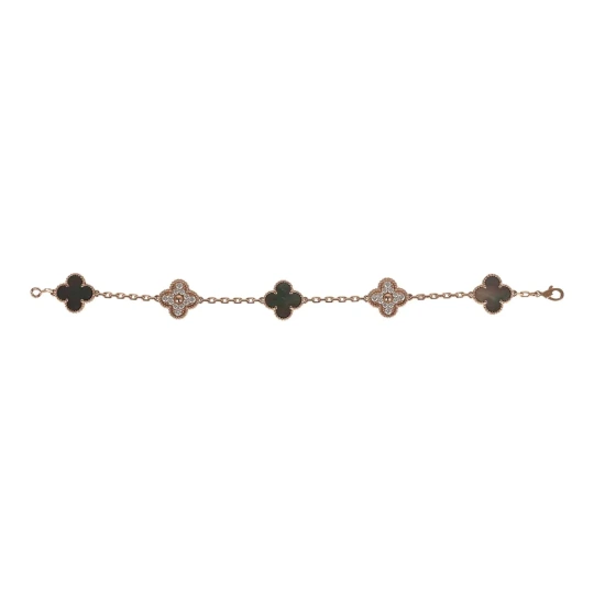 Mother-of-Pearl 5-Motif Bracelet
