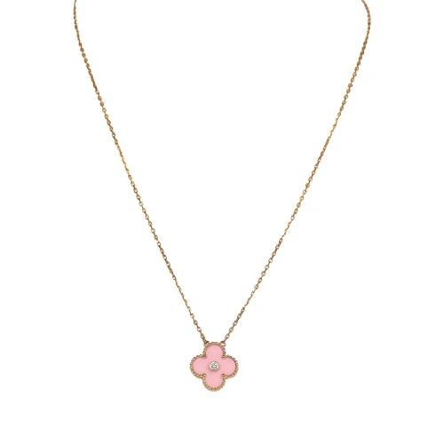 Pink Porcelain Pendant Necklace