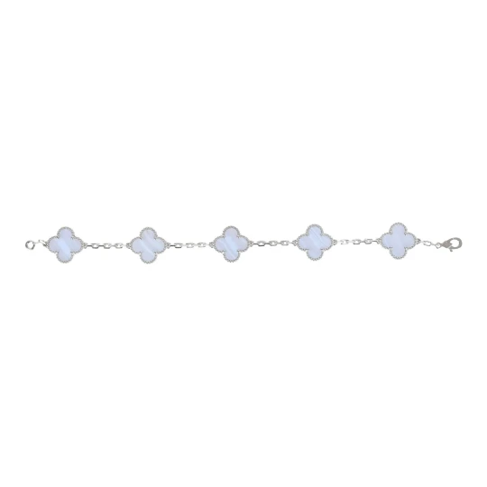 Purple Chalcedony 5-Motif Bracelet