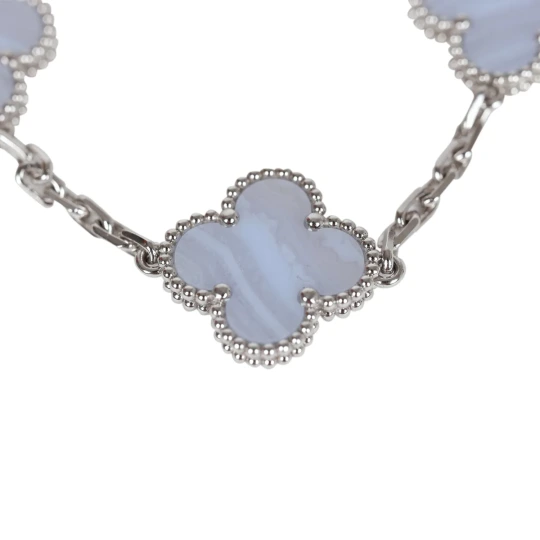 Purple Chalcedony 5-Motif Bracelet