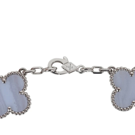 Purple Chalcedony 5-Motif Bracelet