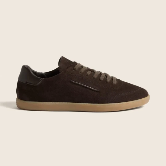 Suede Sneakers - Dark Brown