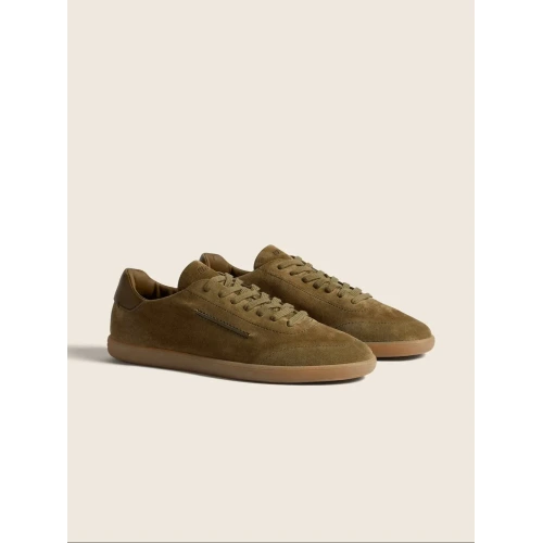 Suede Sneakers - Olive