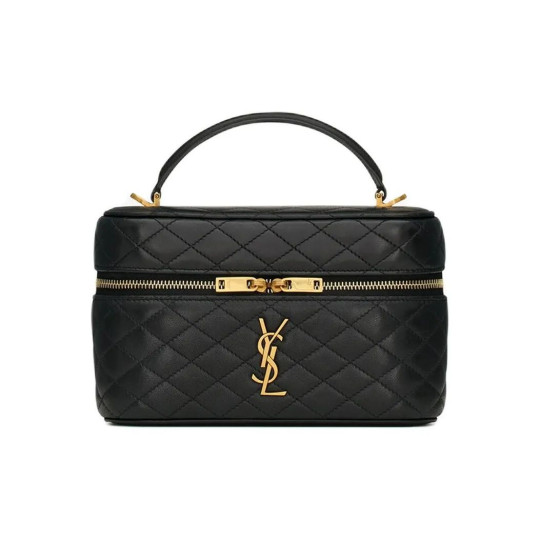One-shoulder Black Clutch