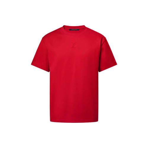 Cotton Crewneck T-Shirt Red
