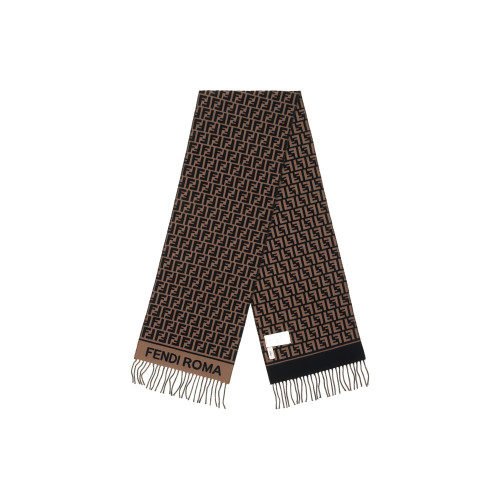 Printed Brown Scarf