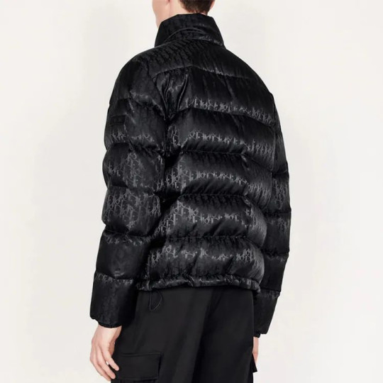 Oblique Black Men's Down Jacket